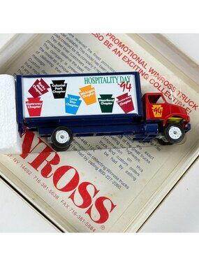Winross Hospitality Day 1994 Diecast Box Truck W/ Original Box